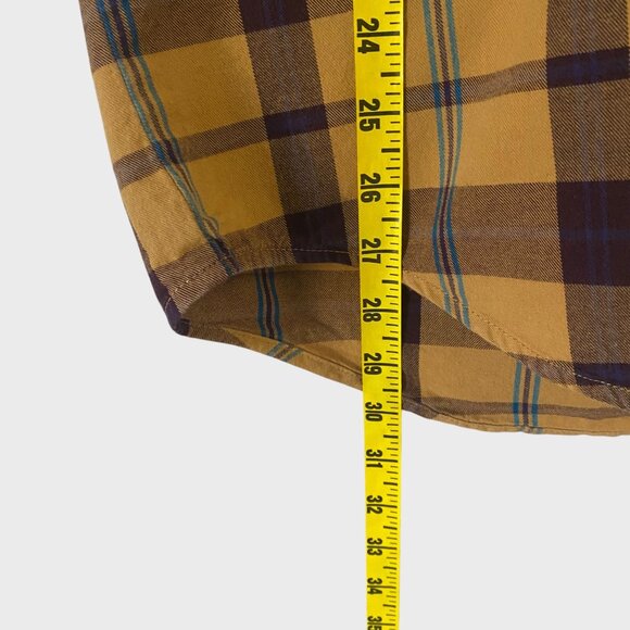 Nike 6.0 Button-Up Flannel Hoodie Yellow & Black Plaid Men's Large Skateboarding - Picture 15 of 15